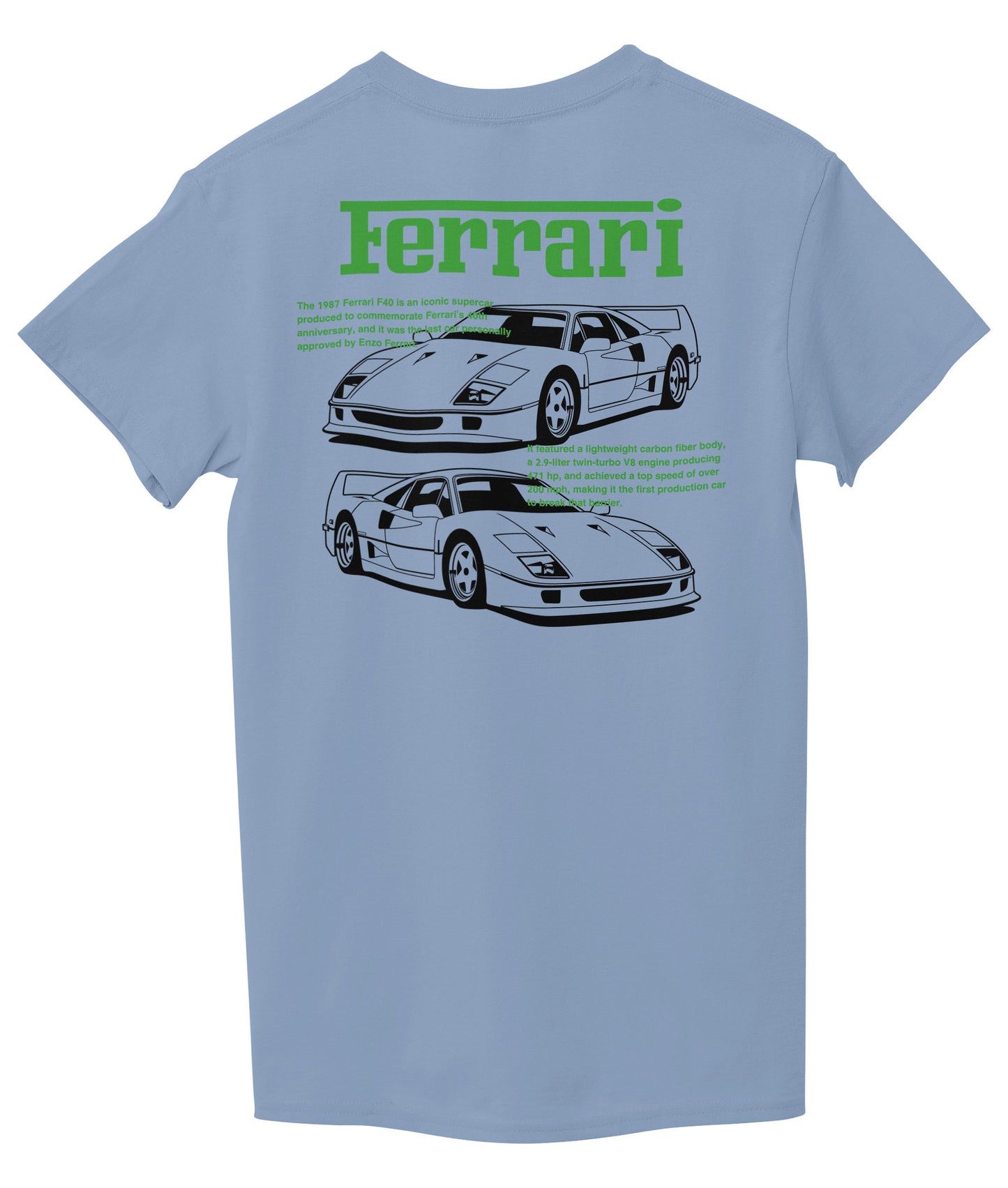 Light Sky Blue Back